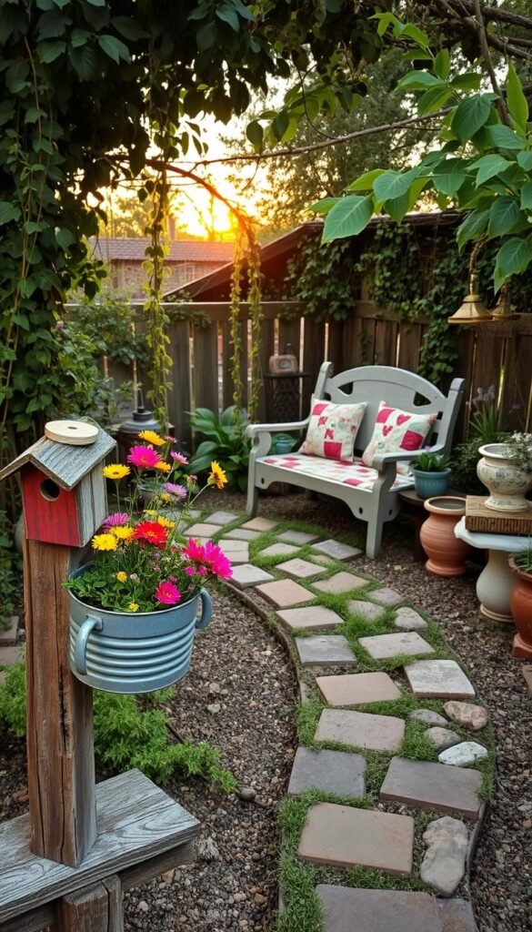 Cottage Garden Aesthetic on a Budget: Upcycled Decor & Thrifted Finds