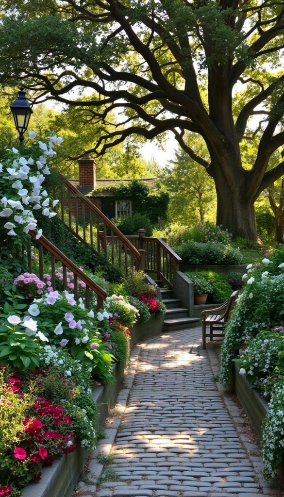 Cottage Garden Borders on a Slope: Terracing Tips and Plant Pairings