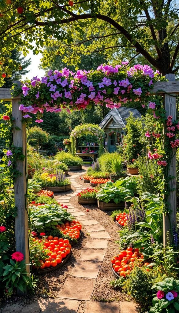 Cottage Vegetable Garden: Growing Edibles in a Floral Wonderland