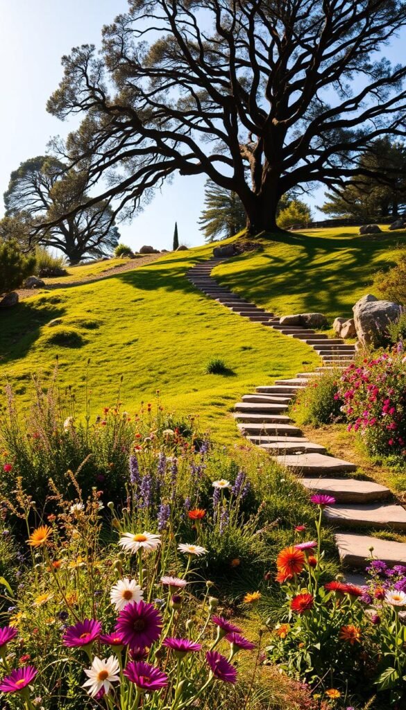 Flower Garden Landscape Ideas for Hilly or Rocky Terrain
