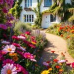 How to Achieve a Cottage Garden Aesthetic with Bold Color Choices