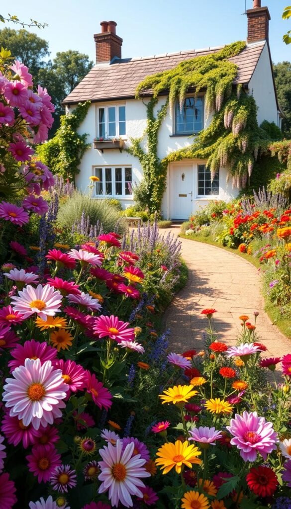 How to Achieve a Cottage Garden Aesthetic with Bold Color Choices