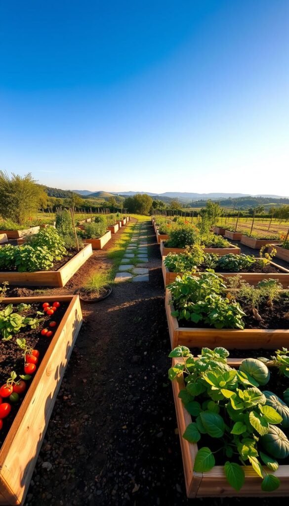 Raised Bed Vegetable Garden Layout for High-Yield Harvests