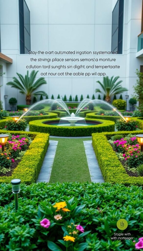 Smart Garden Design Layouts: Incorporating Automated Irrigation and Lighting