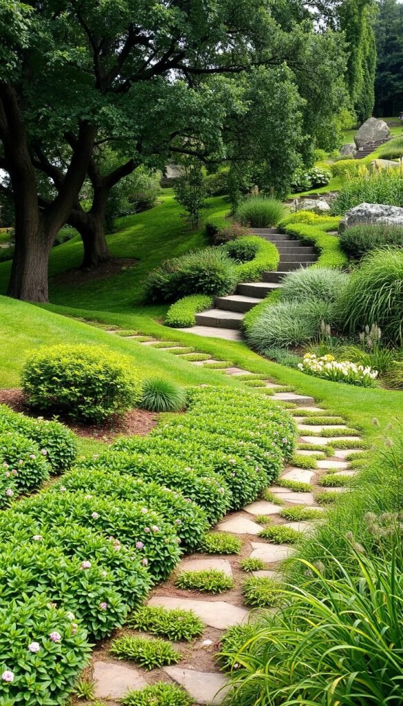 Adapting Your Garden Design to Work with Existing Trees and Slopes