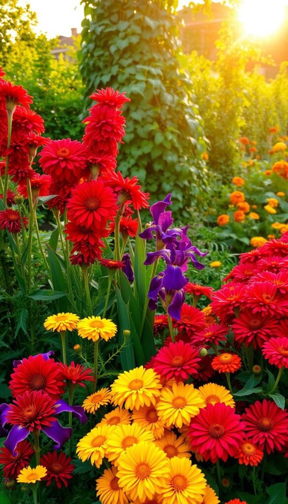 Bold color palettes for small garden borders to make them pop