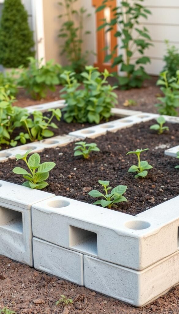 Cinderblock Raised Garden Beds: Sturdy, Affordable, and Flexible