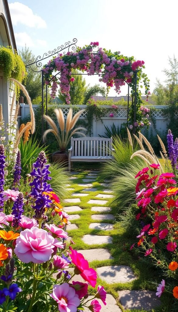 Modern cottage garden borders that fuse contemporary plants and vintage accents