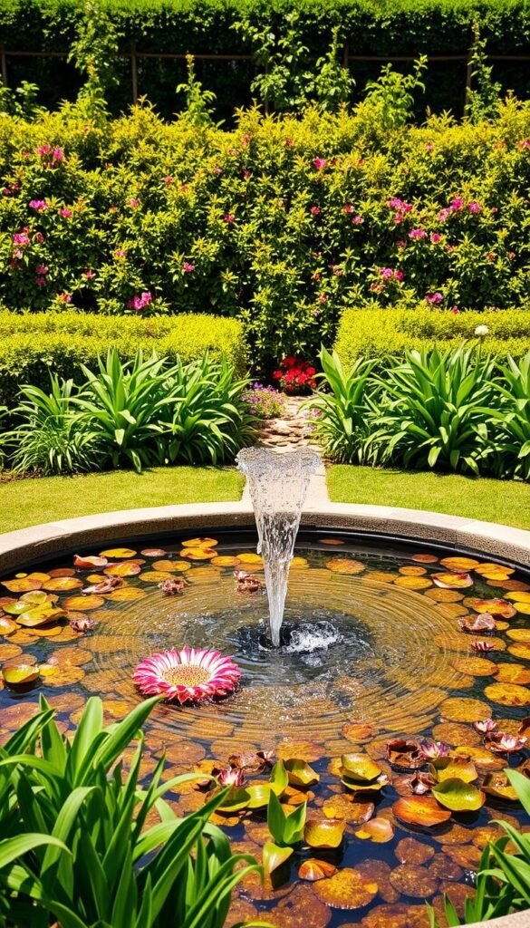 Planning water features that integrate seamlessly into your border design