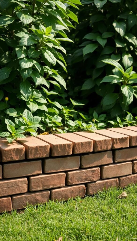 Step-by-step guide to garden edges and borders DIY with raised bricks
