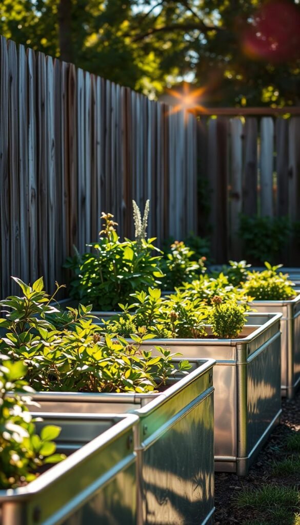Using Galvanized Steel Raised Garden Beds for a Modern Farmhouse Aesthetic