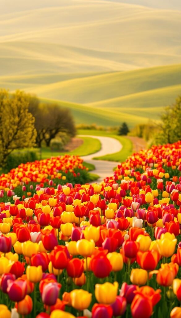 Brighten Your Garden with Colorful Tulips Garden Design Strategies