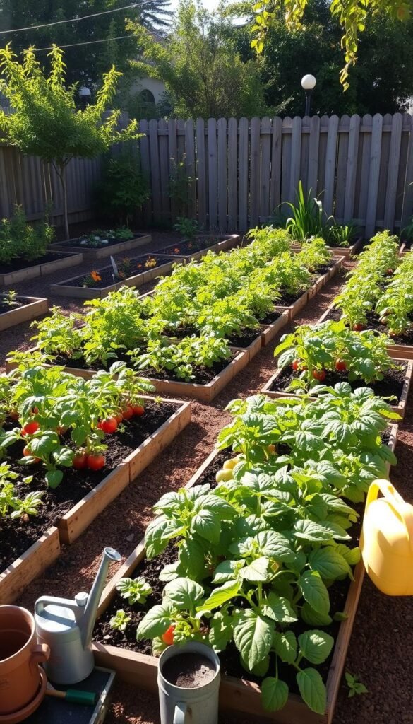 Enjoy Productive Yards with Practical Backyard Vegetable Garden Design