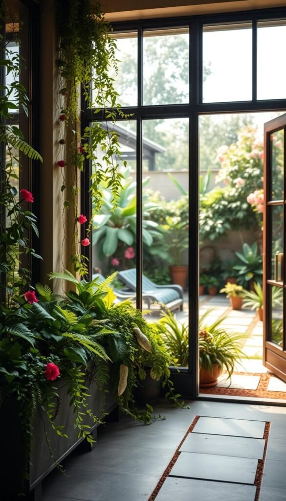 Merging Indoor and Outdoor Spaces for a Seamless Hybrid Garden Design